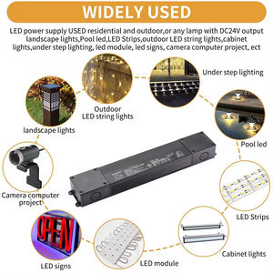 Driver LED Dimmer Tipe 2 Tahan Air IP65 120W 12V DC 0-10V 40mm 100-277V 1150MA 2100MA 8.33A Casing Aluminium Garansi 5 Tahun LED - Product Image 4
