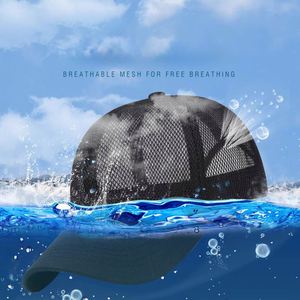 Wholesale Outdoor Custom Logo 6 Panel Plain Color Unstructured Mesh Running Fishing Sports Trucker Baseball Caps - Product Image 4