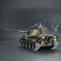 Tanque de Control Remoto Henglong 3879, Modelo de Carro Acorazado Alemán Panther G a Escala 1/16, Juguetes con Versión Mejorada de Metal 6.0, Puede Lanzar Objetos