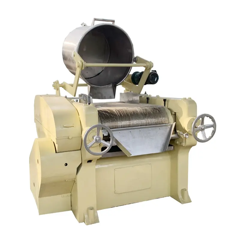 S405 triple roll mill soap making machine three roller mill 3 roll grinding machine with feeding system