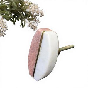 Tiradores y pomos modernos de mármol y piedra natural pulida para gabinetes, cómodas, cajones, armarios y roperos - Product Image 1