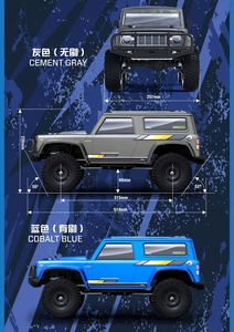 Camion RC professionnel YIKONG YK 41012 à l'échelle 1/10, 4x4, Rock Crawler, carrosserie rigide, boîte de vitesses à axe portique, éclairage LED, blocage de différentiel, 2 vitesses - Product Image 6