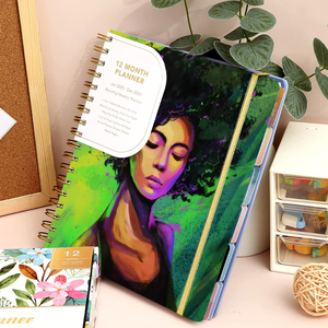 En gros 2024 A5 Agenda Planificateur Cahier Journal Personnalisé Belle Fille Noire Argent <span class=keywords><strong>Calendrier</strong></span> Organisateur <span class=keywords><strong>Pas</strong></span> <span class=keywords><strong>Cher</strong></span> Beau Cadeau - Product Image 6