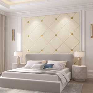 Nouveau papier peint mural non tissé en pierre de luxe légère pour fond de télévision - Product Image 2