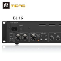 Console de mixage audio professionnelle 16 canaux avec écran tactile 10,1 pouces, 16 préamplis MIDAS (+48V), horloge interne 48 kHz