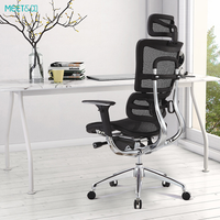 Nouvelle Arrivée Chaise de Bureau Exécutive Ergonomique Moderne avec Hauteur Réglable, Inclinaison à 145°, Pieds en Aluminium, Matériau en Maille