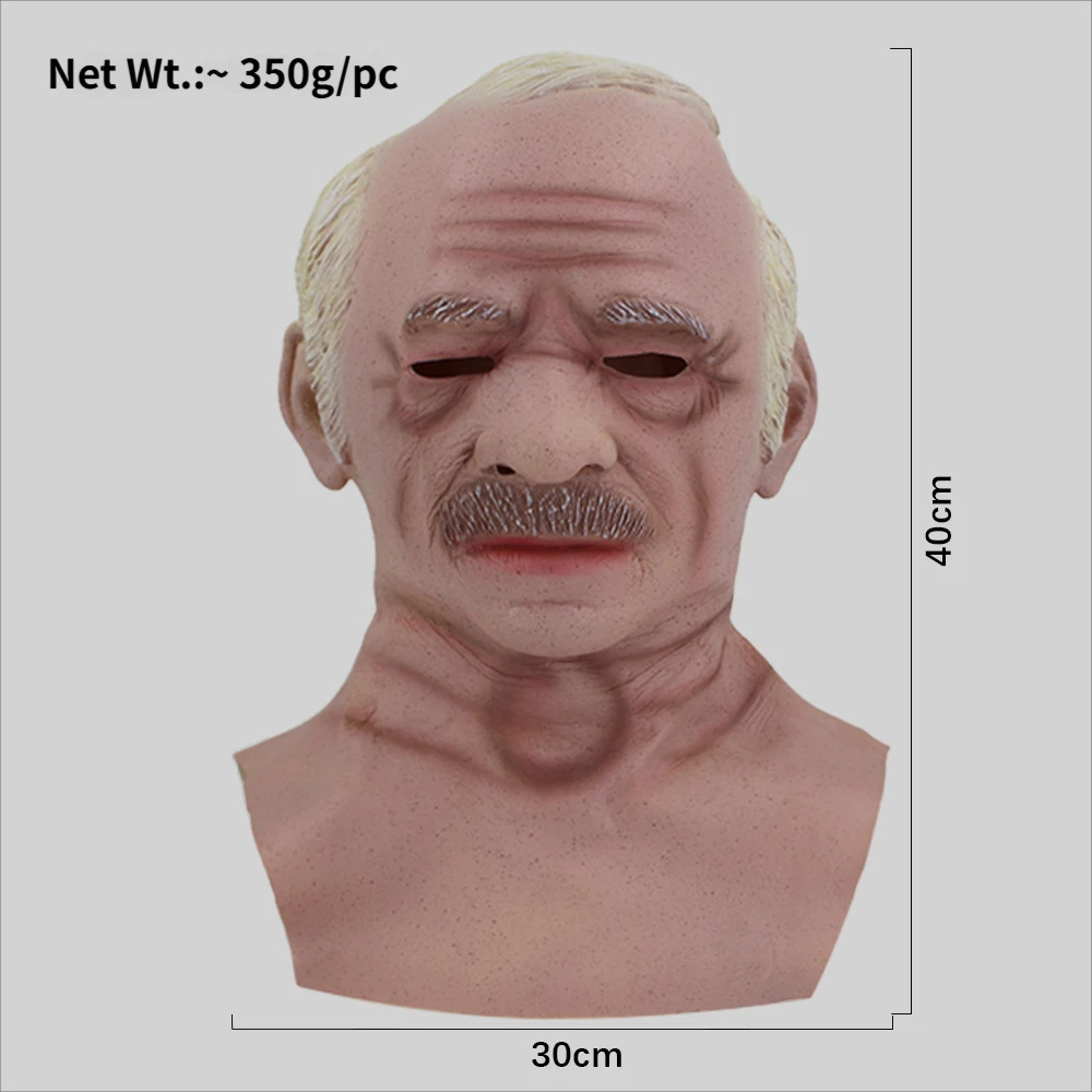 Copricapo per uomo anziano con capelli bianchi.