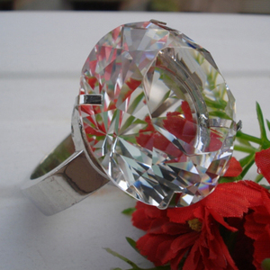 MH-9380 Rõ Ràng thủy tinh kim cương pha lê khăn ăn nhẫn kim cương vòng khăn ăn khăn ăn chủ - Product Image 2