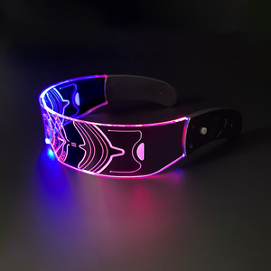 Gafas LED Iluminadas de Gran Tamaño con Marco Completo de Acrílico, Siete Colores, Control Dual, para Fiestas y Espectáculos Interstellar Dance - Product Image 4