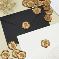 Timbre de sceau de cire personnalisé avec sceaux de cire personnalisés pour les affaires et l'artisanat d'invitations de mariage