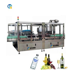 Full Auto Gin Rhum vin rouge Vodka Whisky <span class=keywords><strong>Bordeaux</strong></span> Machine de remplissage et de capsulage de bouteilles en verre Ligne de production - Product Image 3