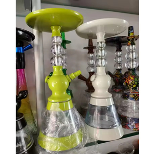 Portable arabe Morden alliage d'aluminium Mini narguilé ensemble Base acrylique Ultra-léger voyage en plein air voiture plage fumer Shisha ensemble - Product Image 4