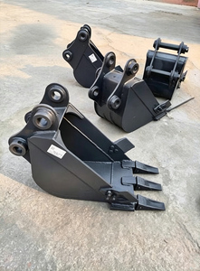 Produits les plus vendus : Godet de creusement étroit de 20 cm, 30 cm, 40 cm de largeur pour mini-excavatrices SY55, SY60, SY75, pour creusement profond avec dents - Product Image 3
