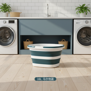 Outdoor Portable Collapsible Basket Folding Plastic Design for Dirty Clothes Picnic Food Camping Storage - Product Image 4