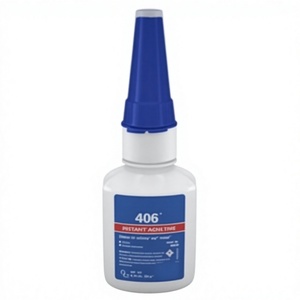 Adhesivo Instantáneo 406 a Base de Solvente, Pegamento Acrílico, Tapa Azul, Botella de 20g - Product Image 1
