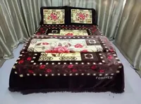 Neues Design Modische Komfortable Blumenbedruckte Mexikanische Plüsch-Fleece-Minkdecke für Alle Jahreszeiten Maschinenwaschbar
