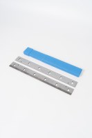 Lame de raboteuse Telos HSS 331*12*1.5mm à double tranchant et trois trous, haute productivité pour la coupe du bois et la menuiserie