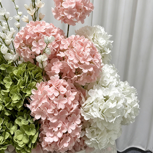 Soft Pink White <b>Hydrangea</b> Calla Lily Table Centerpiece <b>Artificial</b> <b>Flower</b> Arrangement for Wedding Reception Table - Product Image 2