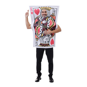 Nouveau Costume de Cosplay Amusant Personnage de Carte à Jouer Reine Roi As de Cœur pour Adultes Enfants Hommes Femmes Garçons Filles, en Mousse - Product Image 5