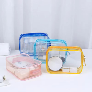 1pc Women's PC Water Resistant Custom Makeup Bag Transparent Cosmetic Case Zipper Travel <strong>Organizer</strong> Storage <strong>Bath</strong> for Wash - Product Image 3