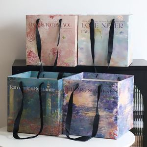 New Hot Bán 10 <span class=keywords><strong>c</strong></span>ái/gói sơn dầu phong <span class=keywords><strong>c</strong></span>ách túi xách túi hoa túi quà tặng cho hoa florist bó hoa <span class=keywords><strong>wrapper</strong></span> - Product Image 1