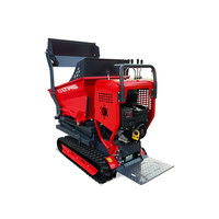 Ketten-Mini-Dumper mit Dieselmotor, Hydraulik und EPA-Motor für Landwirtschaft und Transport