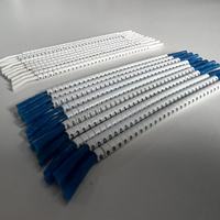 Marcadores de cable con clip codificado DEEM, etiquetas de número de cable, números 0-9, marcador de cable de tubo para marcar