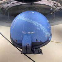 Dôme de projecteur gonflable de taille personnalisée 5m 6m, prix du planétarium mobile pour l'école