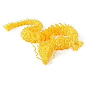 Jouets de dragon imprimés en 3D très demandés, dragon en cristal de soie coloré, acier inoxydable usiné CNC - Product Image 2
