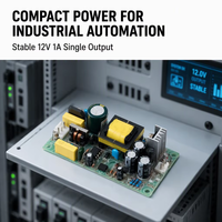 PS-15 LEYU Open Frame Switching Power Supply 15W 5V/12V/15V/24V AC-DC untuk Otomasi Industri dengan Sertifikasi CE ROHS