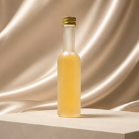 Bouteilles en verre pour boissons de 100 ml à 500 ml avec bouchon à vis, transparentes, service de gravure, pour diffuseur de parfum, thé, jus de fruits, lait