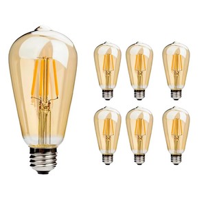 หลอดไฟ LED ฟิลาเมนต์วินเทจ E27/E26 10W/8W/4W แก้วเอดิสัน 2700-6500K ได้รับการรับรองมาตรฐาน CE สำหรับที่อยู่อาศัย ปรับความสว่างได้ รูปทรงเทียน อายุการใช้งาน 2 ปี - Product Image 2