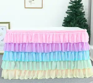 グラススカートテーブルデコレーションフラワーパーティーサマービーチクリスマスバッグプレーン防水カスタム