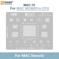 Трафарет MAC1-10 Mac M1 T2 Mac BGA 0,12 мм для Mac M1 T2 Mac Book Pro A2159 A1534 A1706 A1707 SSD DDR WiFi CPU NAND паяльная сеть