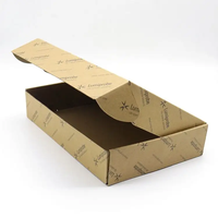 Papier kraft personnalisé et emballage cadeau de taille spécifique pour vêtement, boîte d'emballage pliée en carton ondulé pour expédition par courrier