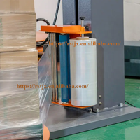 Machine d'emballage de palettes électrique entièrement automatique avec pré-étirement de film pour la logistique d'entrepôt et l'emballage de marchandises