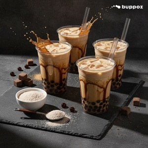 Poudre de thé au lait au sucre roux 1kg Sac Halal HACCP pour les magasins de bubble tea et de thé au lait OEM - Product Image 6