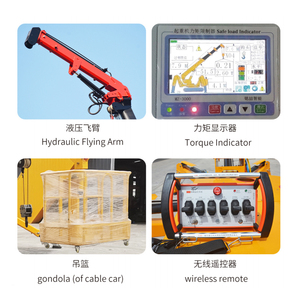 מנוף עכביש דיזל קומפקטי 3T <span class=keywords><strong>5T</strong></span> 8T עם זרוע טלסקופית, זחלילי, מופעל מרחוק, מיני מנוף הידראולי - Product Image 4