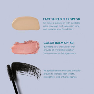 Baume Teinté Vegan à l'Oxyde de Zinc Minéral <span class=keywords><strong>SPF</strong></span> <span class=keywords><strong>50</strong></span>, Teinte Baie, pour Lèvres et Joues, Protection Contre la Pollution Lumineuse Bleue, <span class=keywords><strong>Stick</strong></span> Solaire Teinté Marque Blanche - Product Image 4