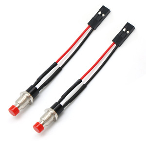 PBS-110 Miniature <b>Push</b> <b>Button</b> <b>Switch</b> With Wire Red Led Indicator For Medical Industrial Equipment - Product Image 3