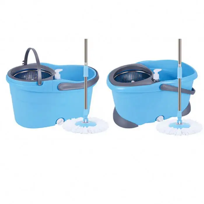 360 rotating magic mop with bucket  magic blue microfiber easy clean mop