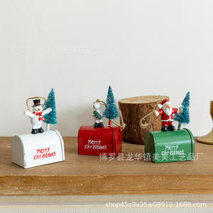 Adornos Navideños para Buzón, Colgantes de Muñeco de Nieve, Hombre Viejo y Oso, Decoración para Árbol de Navidad - Product Image 3