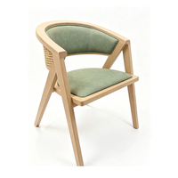 Chaise de salle à manger en bois massif de style nordique, chaise en rotin rétro pour la maison, chaises en bois pour restaurant