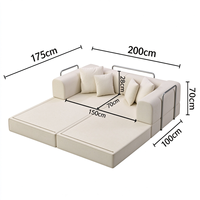 Fabrik-Lieferung Maßgefertigtes Modulares Ecksofa mit Unabhängiger Blockmontage für Hotel & Wohnapartment