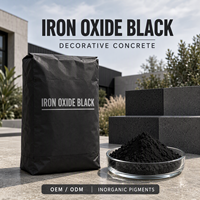 Poudre de pigment d'oxyde de fer noir de qualité industrielle pour revêtement de briques en béton et colorant industriel pour caoutchouc