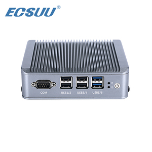 PC industriel embarqué sans ventilateur J1900 avec double sortie d'affichage USB6 <span class=keywords><strong>COM1</strong></span> DC12V pour le contrôle de ligne de production et les systèmes de contrôle d'accès - Product Image 2