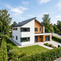 Villa modulaire préfabriquée en acier à deux étages, 3 chambres, moderne, à installation rapide et à faible coût, pour usage hôtelier et résidentiel