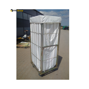 Cage à linge en acier galvanisé pliable et durable de 500 kg de capacité, 4 côtés, pour le stockage et le transport - Product Image 4