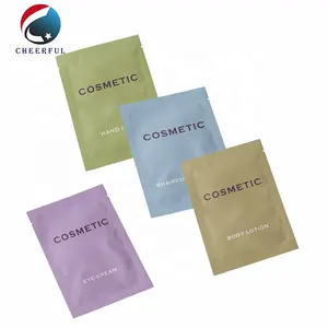 Sacchetto di carta Kraft biodegradabile foglio di alluminio campione bustina pacchetto crema cosmetica bustina di olio sacchetti campione