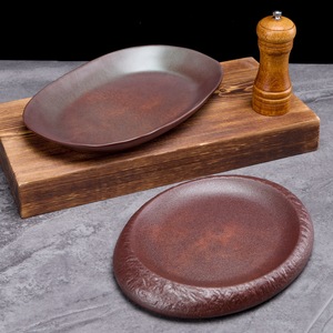 Vajilla de Melamina Estilo Montaña y Naturaleza, Plato Comercial para Hot Pot con Carne de Res Fresca en Rodajas, Plato Creativo para Carne de Hot Pot - Product Image 3